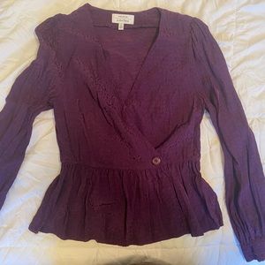 & other stories purple blouse